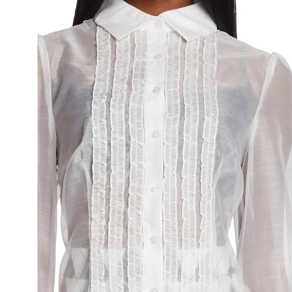 NWOT Dolls Kill Sugar Thrillz I Totally Paused Sheer Top - Picture 5 of 7